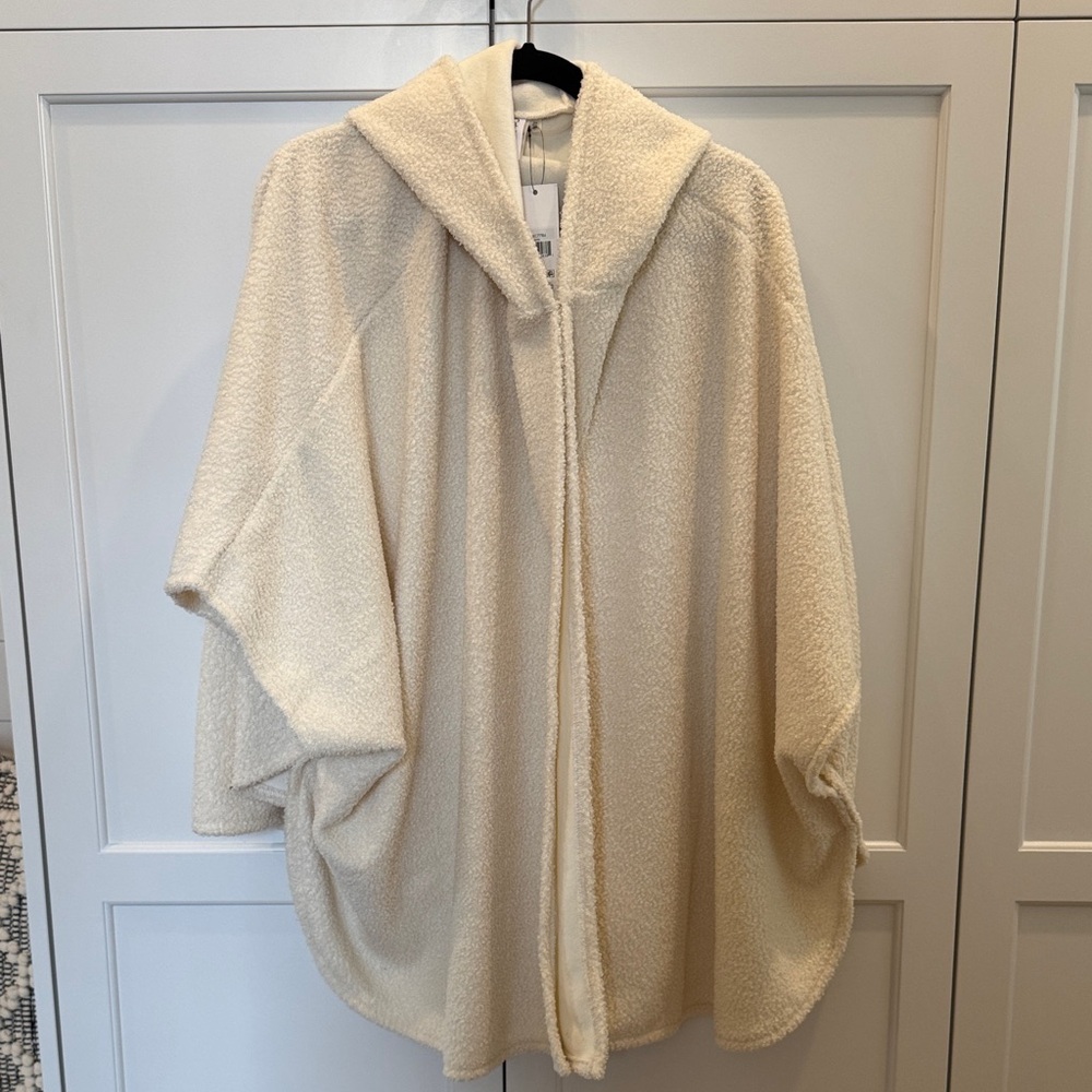 NWT Calvin Klein Cozy Cream Hooded Women's Jacket